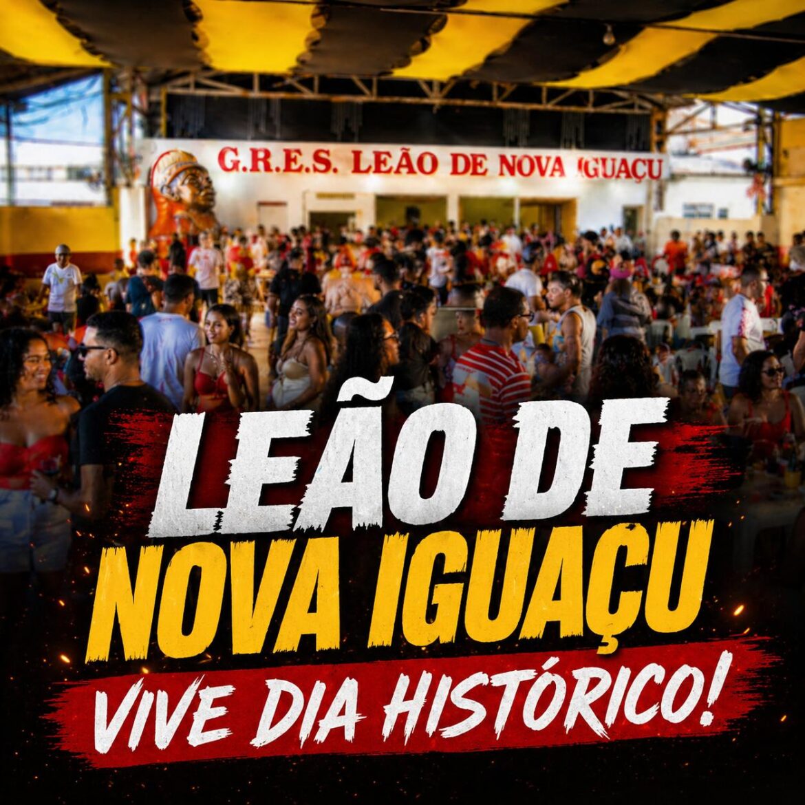 Leão de Nova Iguaçu realiza feijoada histórica, celebra nova gestão e lança enredo para o Carnaval
