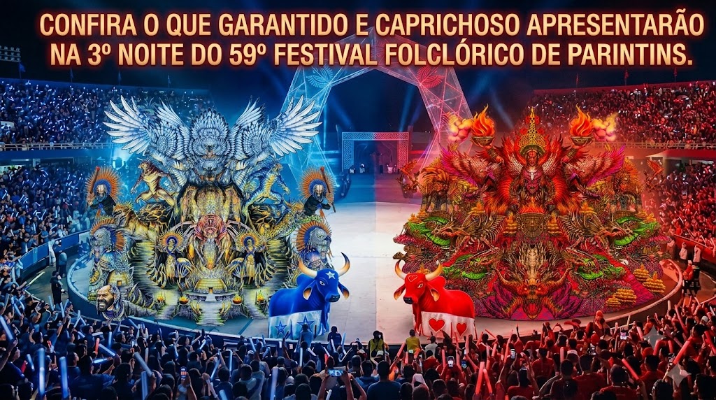 Festival de Parintins 2026: Fé, misticismo e ancestralidade marcarão a 3ª noite de espetáculo no Bumbódromo