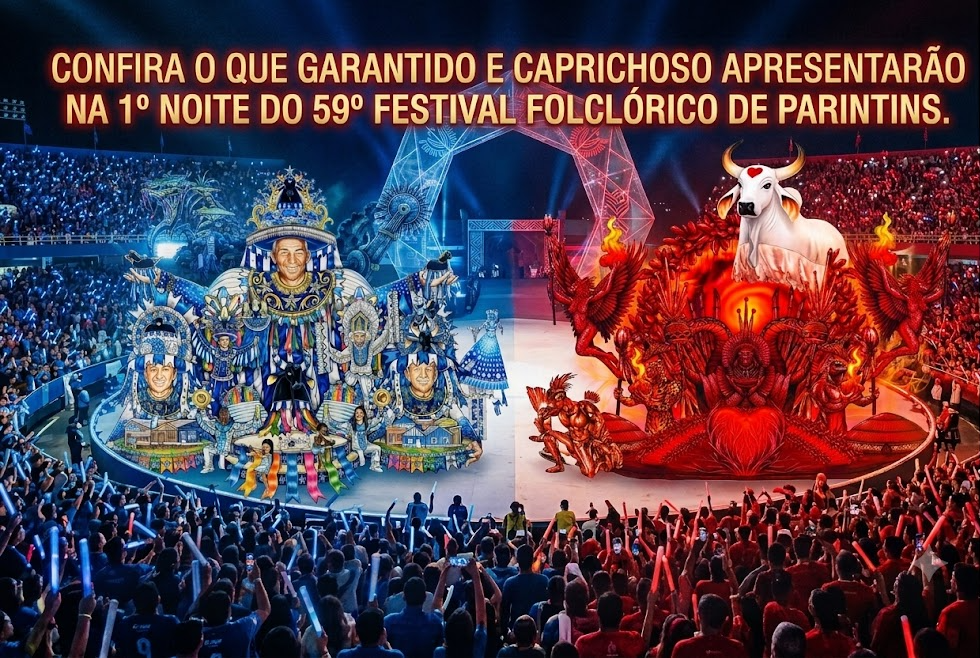 Começa hoje o 59º Festival de Parintins. Veja o projeto de arena que Garantido e Caprichoso apresentarão na 1º noite de apresentações.